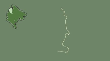 Karadağ 'ın Pluzine kenti, boşaltılmış ve izole edilmiş. Uydu