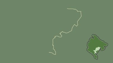 Karadağ 'ın Podgorica kenti, boşaltılmış ve izole edilmiş. Uydu