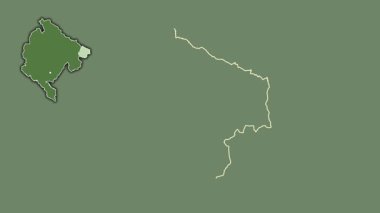 Karadağ 'ın Rozaje kenti, boşaltılmış ve izole edilmiş. Uydu