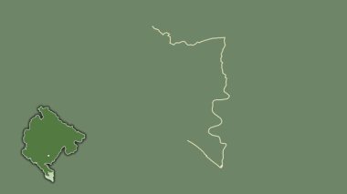 Karadağ 'ın Ulcinj kenti, boşaltılmış ve izole edilmiş. Uydu