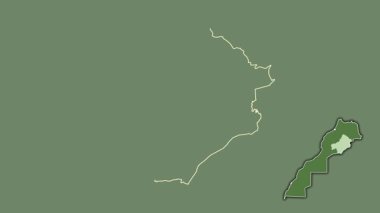 Draa-Tafilalet, Fas, çıkarılmış ve izole edilmiş. Uydu