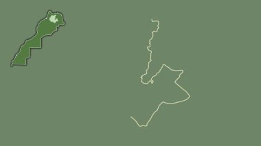 Fas-Meknes, Fas, çıkarılmış ve izole edilmiş. Uydu