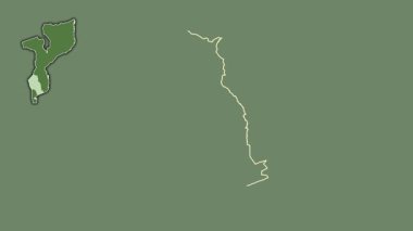 Gazze, Mozambik, boşaltılmış ve izole edilmiş. Uydu