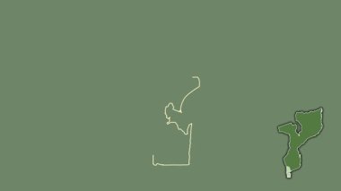 Maputo, Mozambik, çıkarılmış ve izole edilmiş. Uydu