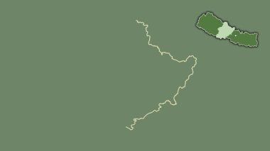 Batı, Nepal, dışlanmış ve izole edilmiş. Uydu