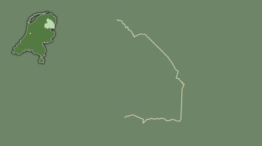 Drenthe, Hollanda, sürülmüş ve izole edilmiş. Uydu