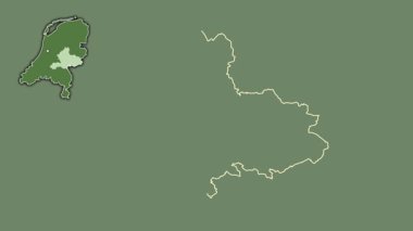 Gelderland, Hollanda, dışlanmış ve izole edilmiş. Uydu