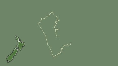 Auckland, Yeni Zelanda, boşaltılmış ve izole edilmiş. Uydu