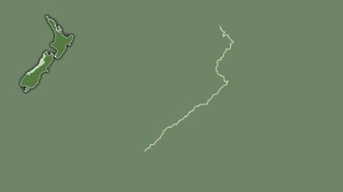 Batı Yakası, Yeni Zelanda, boşaltılmış ve izole edilmiş. Uydu