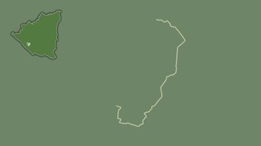 Masaya, Nikaragua, sürülmüş ve izole edilmiş. Uydu