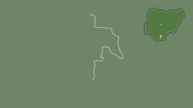 Abia, Nijerya, soyutlanmış ve soyutlanmış. Uydu