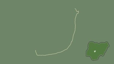 Federal Başkent Bölgesi, Nijerya, çıkarılmış ve izole edilmiş. Uydu