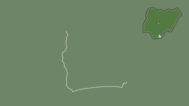 Akwa İbom, Nijerya, dışlanmış ve izole edilmiş. Uydu