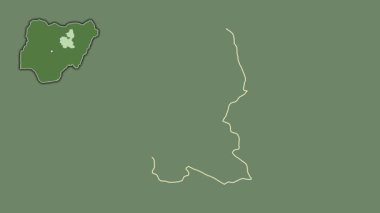 Bauchi, Nijerya, soyutlanmış ve soyutlanmış. Uydu