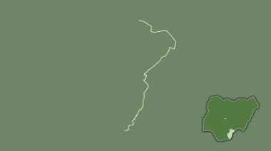 Cross River, Nijerya, boşaltılmış ve izole edilmiş. Uydu