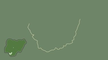 Delta, Nijerya, çıkarılmış ve izole edilmiş. Uydu