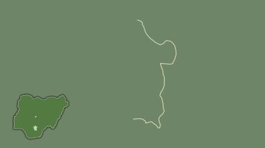 Enugu, Nijerya, soyutlanmış ve soyutlanmış. Uydu