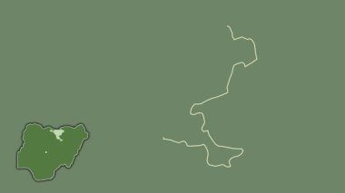 Jigawa, Nijerya, çıkarılmış ve izole edilmiş. Uydu