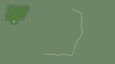 Imo, Nijerya, soyutlanmış ve soyutlanmış. Uydu