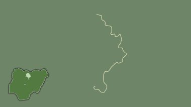 Kano, Nijerya, soyutlanmış ve soyutlanmış. Uydu