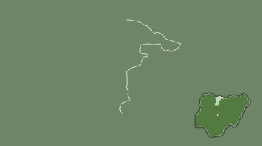 Katsina, Nijerya, soyutlanmış ve soyutlanmış. Uydu