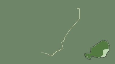 Diffa, Nijer, soyutlanmış ve soyutlanmış. Uydu