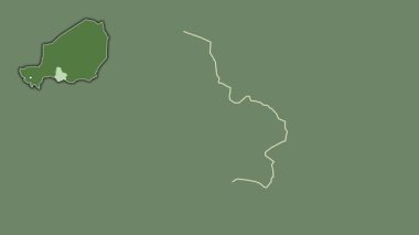 Maradi, Nijer, soyutlanmış ve dışlanmış. Uydu