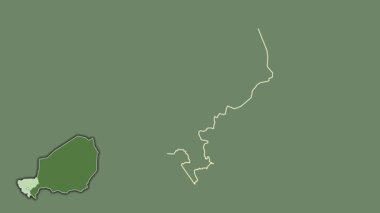 Tillabery, Nijer, çıkarılmış ve izole edilmiş. Uydu