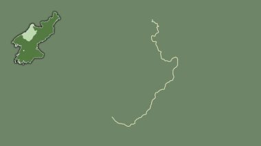 Chagang-do, Kuzey Kore, sürülmüş ve izole edilmiş. Uydu