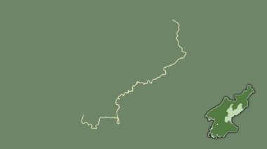 Hamgyong-namdo, Kuzey Kore, sürüldü ve izole edildi. Uydu