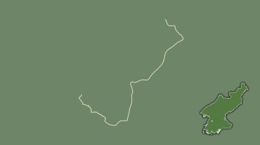 Kaesong, Kuzey Kore, sürülmüş ve izole edilmiş. Uydu
