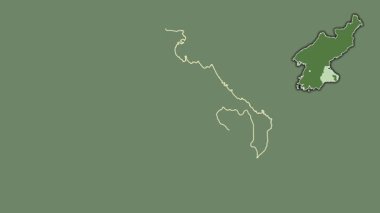 Kangwon-do, Kuzey Kore, dışlanmış ve izole edilmiş. Uydu