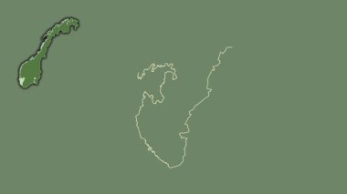 Rogaland, Norveç, boşaltılmış ve izole edilmiş. Uydu