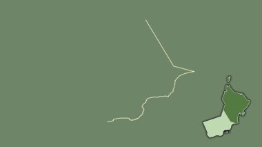 Zufar, Umman, soyutlanmış ve soyutlanmış. Uydu