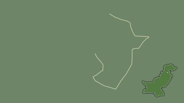 İslamabad - F.C.T., Pakistan, dışlanmış ve izole edilmiş. Uydu