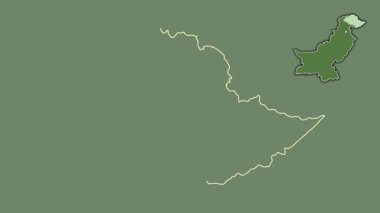 Kuzey bölgeleri, Pakistan, boşaltılmış ve izole edilmiş. Uydu