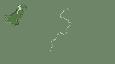 Pakistan 'ın kuzeybatı sınır bölgesi, boşaltılmış ve izole edilmiş. Uydu