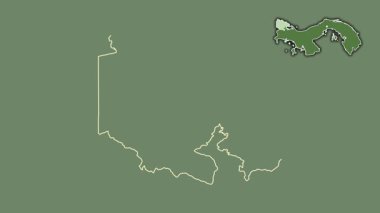 Bocas del Toro, Panama, boşaltılmış ve izole edilmiş. Uydu