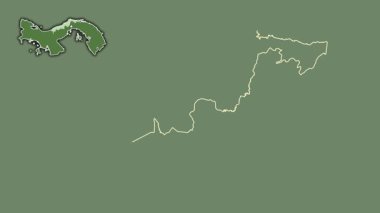 Kalın bağırsak, Panama, çıkarılmış ve izole edilmiş. Uydu