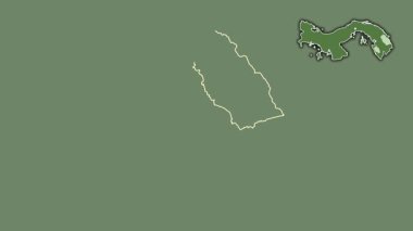 Embera, Panama, boşaltılmış ve izole edilmiş. Uydu