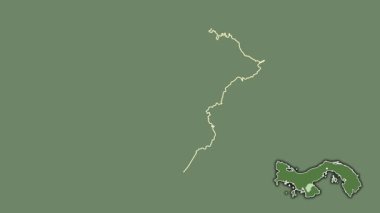 Herrera, Panama, dışlanmış ve izole edilmiş. Uydu