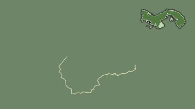 Los Santos, Panama, boşaltılmış ve izole edilmiş. Uydu