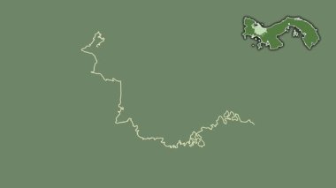 Ngobe Bugle, Panama, soyutlanmış ve soyutlanmış. Uydu