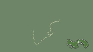 Panama Oeste, Panama, dışlanmış ve izole edilmiş. Uydu