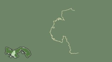 Veragua, Panama, boşaltılmış ve izole edilmiş. Uydu