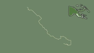 Merkez İl, Papua Yeni Gine, boşaltılmış ve izole edilmiş. Uydu