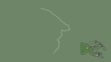 Jiwaka, Papua Yeni Gine, çıkarılmış ve izole edilmiş. Uydu