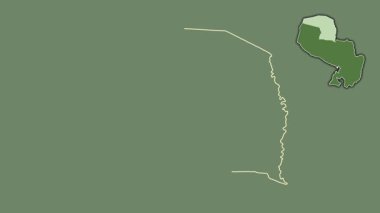 Alto Paraguay, Paraguay, sürülmüş ve izole edilmiş. Uydu