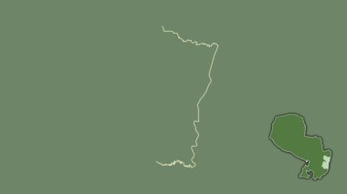 Alto Parana, Paraguay, dışlanmış ve izole edilmiş. Uydu