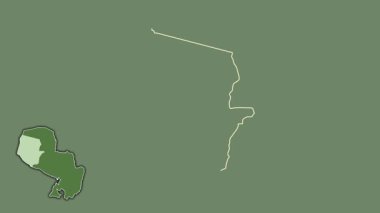 Boqueron, Paraguay, dışlanmış ve izole edilmiş. Uydu